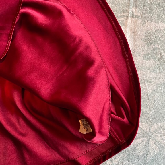 NWT Burgundy Velvet, Deep V Dress - Picture 8 of 12